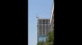 New angle shows shoddily-built Chinese skyscraper collapsing during earthquake in Thailand