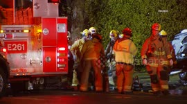US, Los Angeles: Hancock Park Fatal Hit And Run Collision With 2 Trapped