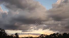 US: Heavy rain clouds seen in Lake Nona, Florida