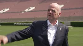 FIFA President gets closer look at Rose Bowl stadium ahead of the CWC