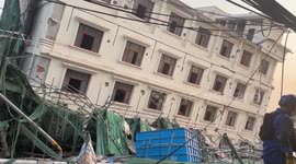 Myanmar (Burma): Search continuing to locate possible survivor after signs of life found in collapsed Mandalay apartment