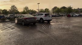 US, Phoenix: Phoenix Rainstorm Brings Hail