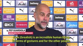 'Jack is an incredible human being' - Manchester City boss Pep Guardiola after Grealish dedicates goal to his late brother