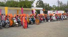 Women Steal The Show During Bike Rally on Gudi Padwa Celebrations in nagpur