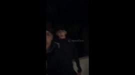 British tourists find two lizards blocking the steps up to their hotel