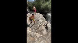 Parkour slip in Madrid