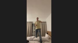 Lads' holiday takes a painful turn with a miscalculated backflip
 