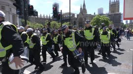 ARCHIVE: London Violence: Injuries as protesters clash with police in day of rage