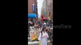 US: Protests were held in New York for Palestine