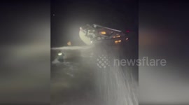 Spain: Two Civil Guards Rescue Boat Captain During Storm in Ibiza