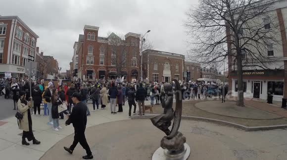 The Bewitched Statue and the Anti-Fascist Protestors in Salem, Massachusetts