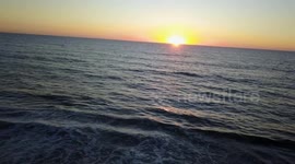 South Ponto Beach in Carlsbad, CA shots over the pacific ocean with dramatic sweeps