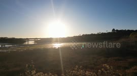 Batiquitos Lagoon in Carlsbad, CA flyover with drone and exploring lesser known areas of lagoon.