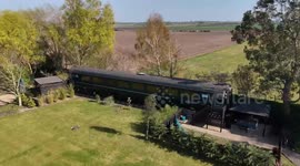 Couple convert train carriage into holiday let