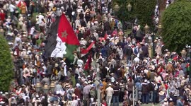 Morocco: Thousands of Moroccans take to streets of capital Rabat for Gaza