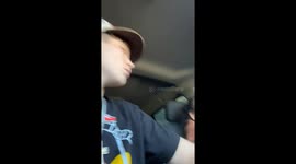 Subwoofers give a homeless lady the shock of her life