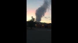 Mysterious cloud is either a fire or some kind of tornado cloud