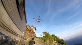 Injured man rescued from Mount Ishizuchi