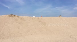 Double front flips, last one failed it