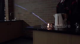 'Pee-Pee Boy' squirts out fire