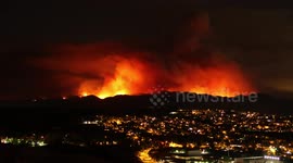 Amazing timelapse of Sand Fire in California