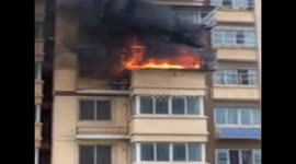 Firefighters rescue woman from fire in residential building