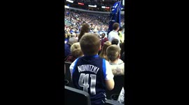 Epic Dallas Mavericks Celebration by two young kids