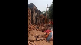 Earthquake damages historic temple at UNESCO site in Mandalay, Myanmar