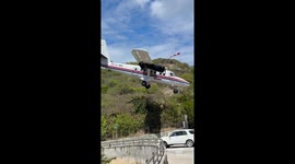 Close-up video captures insane plane landing in St. Jean, Saint Barthélemy