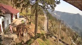 Toddler rolls down steep hillside - pregnant mum dislocates ankle in rescue attempt