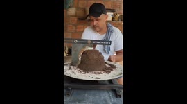 Turning cement into art with a rotary lathe – TikTok DIY hits 9M+ views