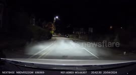 Driver Hits Parked Car and Flips Into Oncoming Traffic
