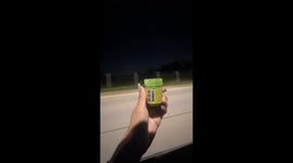 Astonished locals spot giant menthol inhaler on pickup truck