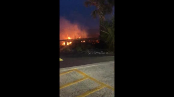 Man in Myrtle Beach sets boardwalk on fire