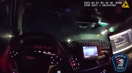 Police officer saves elderly woman from being in a house on fire