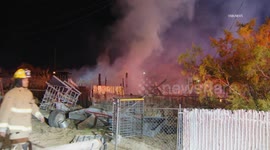 US, Bakersfield: Edwards Kern County Structure Fire With 10 Trapped Possible Multiple Fatals