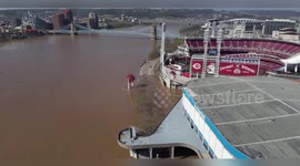 US: River Flooding Impacts Cincinnati as Ohio River Recedes Slowly