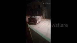 Ongoing Israeli forces raid in the town of Beit Furik, east of Nablus