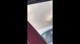 Eyewitness Captures Moment Small Plane Crashes Near I-95 in Boca Raton, Florida