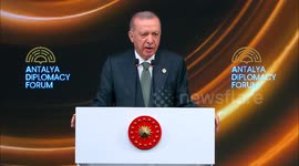 Türkiye: At Antalya Diplomacy Forum, Turkish president calls for global peace, condemns Israeli actions
