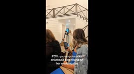 Emotional wedding surprise: Best friend reunites after life's hardships to share a special moment