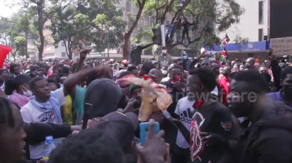 Protesters March with Pig’s Head to Condemn Corrupt MPs Over Finance Bill