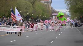 US: Cherry Blossom Festival Parade brings colorful scenes to Washington DC