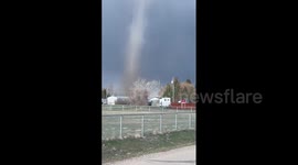 Canada: Landspout Tornado Spotted Near Rolling Hills, Alberta