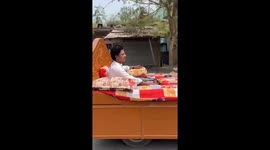 Eccentric mechanic turns bed into a moving car