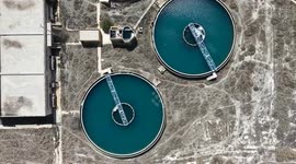 Syria: DRONE – Damaged water station in Aleppo undergoing repairs to restore supply to 3 million civilians