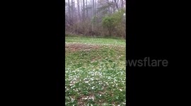 US: Severe Thunderstorm Brings Large Hail, Damage to Charleston, West Virginia 4