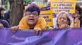 US: Protesters rally outside Tesla dealership in Chicago on Tax Day