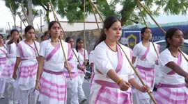 Rashtra Sevika Samiti route march in Rajasthan, India