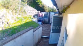 Rotten decking warning after man breaks foot hanging out washing